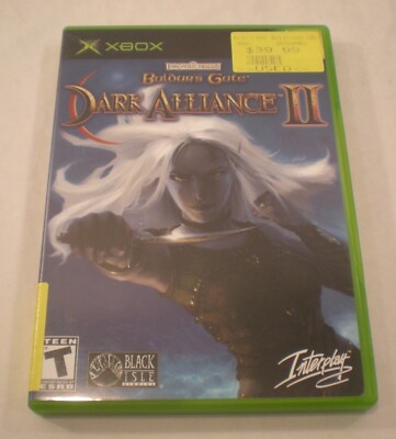 Dark Alliance II  (Original Xbox  2004) case Cover art   NO GAME