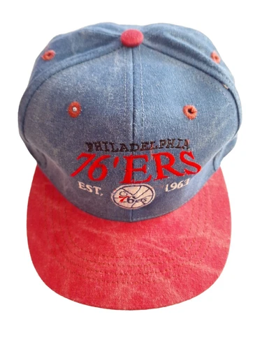 NBA Cap Hat Philadelphia 76'ers Est. 1963 Blue Men Drew Pearson 0980