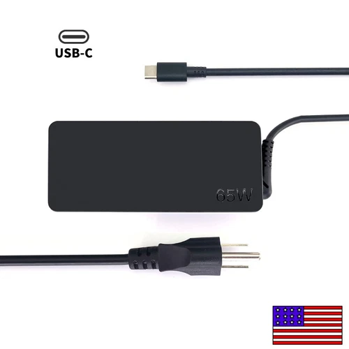 65W Laptop Charger Type C USB-C AC Adapter for Lenovo/Dell/Asus/MacBook Pro &Air