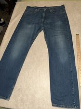 Levis 505 Jeans Mens Size 36x29 Blue Denim Regular Fit Straight Leg Medium Wash