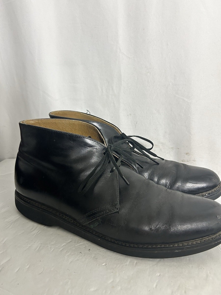 Vintage New mens dress shoes, size 11B, black color Paolo De Marco Mens Black Full Quill Ostrich Dress Shoes  main image 2
