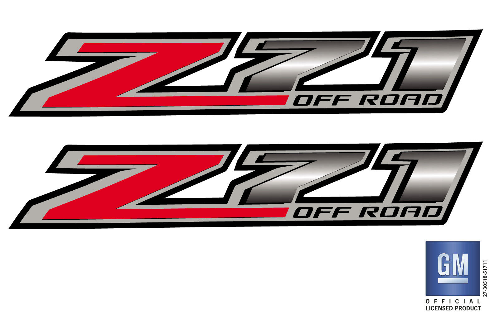 2014 15 16 17 18 Chevy Colorado Z71 OFF ROAD Bed Side Decal Stickers Set Of 2