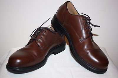 NUNN BUSH BROWN LEATHER LACE UP CAP TOE OXFORD LOAFER SHOES  display picture 1
