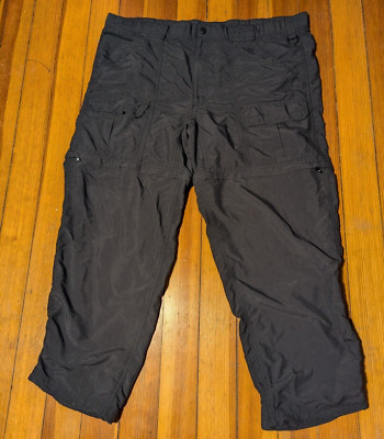 LL Bean Pants Mens 38x30 Back Cresta Camp Hiking Zip Cargo Convertible XL