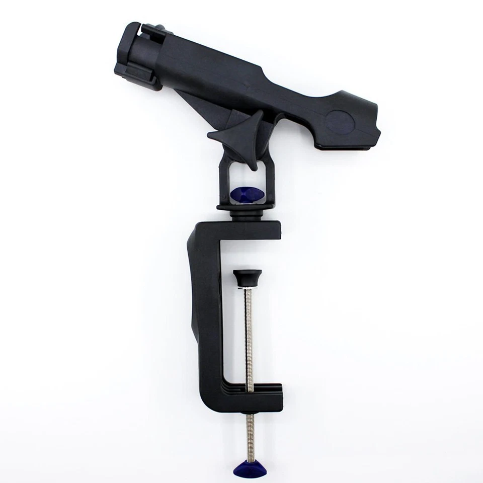 Soporte para caña de pescar ajustable 360° con apertura de abrazadera grande Foto 3 de 4