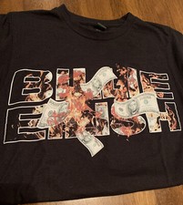 Billie Eilish T-shirt 2018 Where's My Mind Spring Tour Burning Money Sz S Black