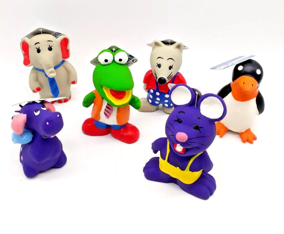 Latexspielzeug Lustige Tiere mit Stimme Latex quietschend ca. 9 cm 2 Stück - Bild 3 von 4