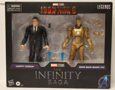Marvel Legends Iron Man 3 Happy Hogan & Iron Man Mark XXI Action
