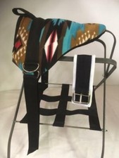 MINIATURE HORSE / SM PONY BAREBACK PAD CHILDRENS SADDLE TURQUOISE SW - CINCH