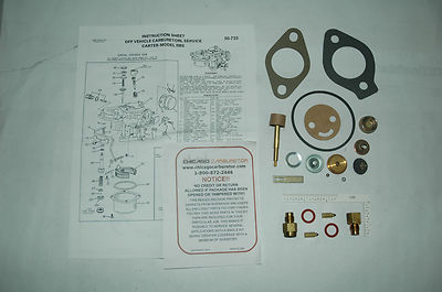 CARB KIT CARTER RBS MODEL 1 BARREL - MERCURY MARINE 89.7