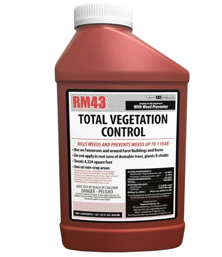 RM43 76502 32Oz Total Veg Control Glyph Imazapyr Weed Preventer, 0.25 - Gallon
