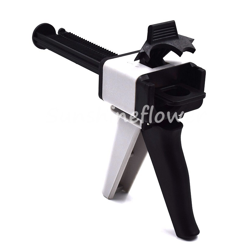 Dental Impression Mixing Dispenser Gun - 4:1 / 10:1 Ratio For Temporary Crowns, 50ml