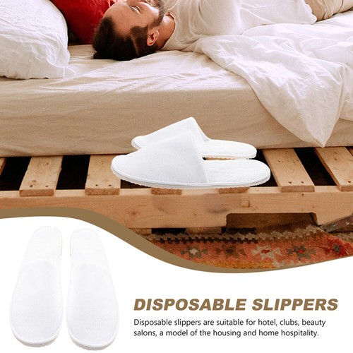 6 Pairs Anti-slip Slippers House Reusable for Guests Miss Travel - Picture 8 of 12