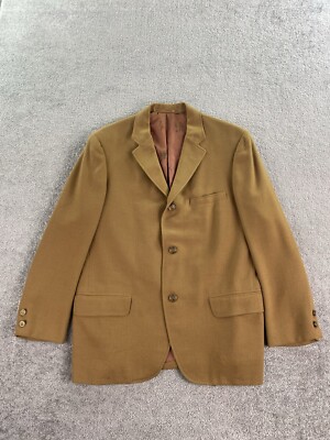 Vintage Princeton University Store Wool Blazer 40R Tan Taupe Band Jacket