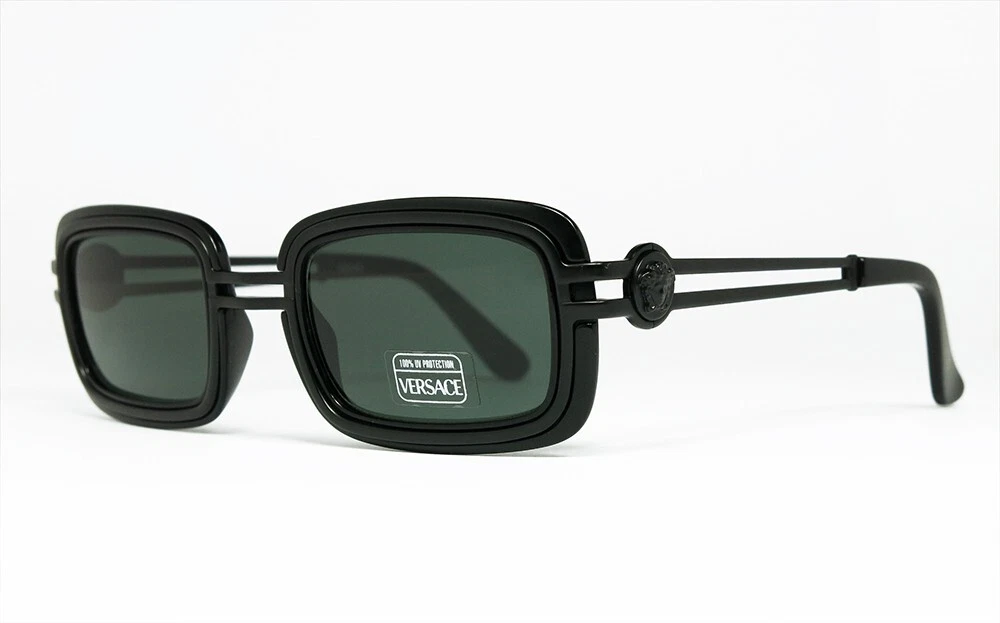Versace Black Rectangular Vintage Sunglasses for sale | eBay display picture 1