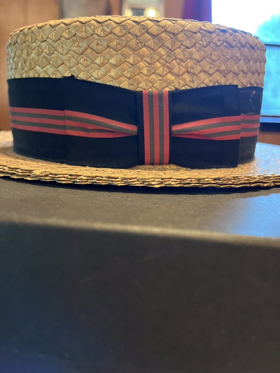 30s Vintage NRAタグ付き Boater Hat ボーターハット