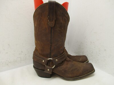Caballo Dorado Women's Mexican Size 25 Brown Western Boots Harness