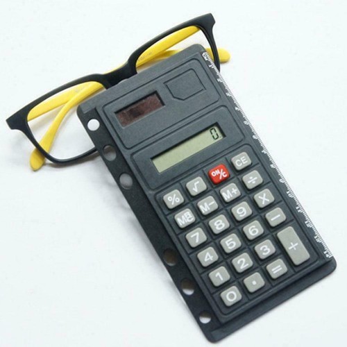 Solar Power Calculator Digital Ultra thin Ruler Function HOT Portable L0H94 - Picture 3 of 12