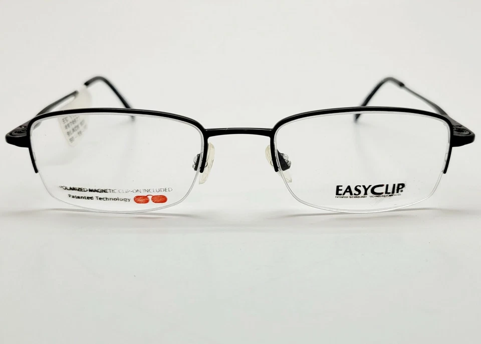 1 Unidad Nuevo EasyClip EC173 Negro 90W Monturas Anteojos 50-19-135 #522 Foto 2 de 4