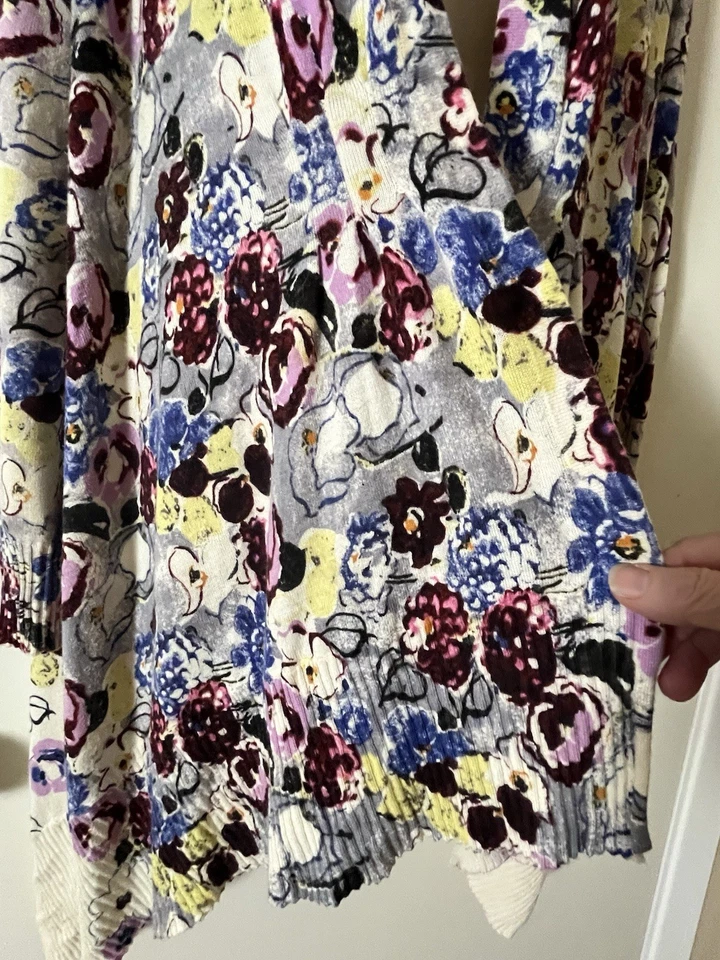 Кардиган Anthropologie Guinevere размер L Fly Away свитер асимметричный с длинным рукавом - Изображение 4 из 4