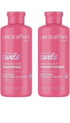Lee Stafford For The Love Of Curls Sulfate Free Shampoo & Conditioner 250mlx 2