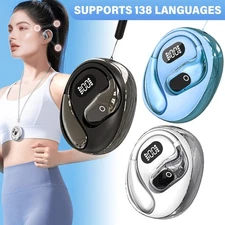 Wireless Translator Earbuds 138 Languages Real Time Smart Translation Earphones