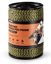 Electric Fence Wire, 5000ft 1524m, Upgraded 9 Stainless Steel Strands for Rel...