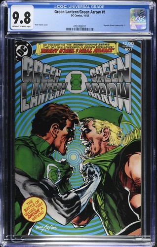 💎🔥🔑 GREEN LANTERN/GREEN ARROW 1 CGC 9.8 1983 Neal Adams 1983💥👀 S