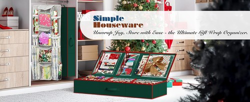 Wrapping Paper Stora Organizer - Fits 40 Rolls with - Picture 2 of 47