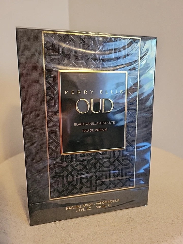 PERRY ELLIS OUD NEGRO VAINILLA ABSOLUTO EAU DE PARFUM SPRAY 3,4 FL OZ NUEVO SELLADO Foto 4 de 4