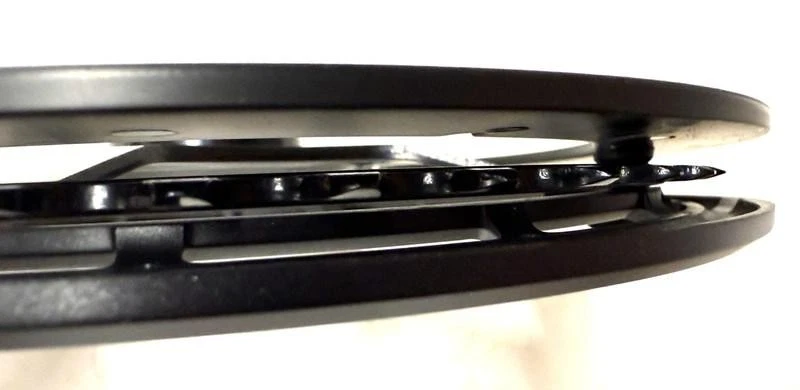 Plato de bicicleta eléctrica Shimano STEPS SM-CRE61 con protector de cadena dOBLE negro - 44T Foto 4 de 4