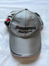Vintage Bridgestone Motorsport Racing Mens Cap One Size Grey Embroidered Logo