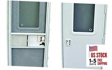 015-201495 RV Entrance Door Window Glass, White