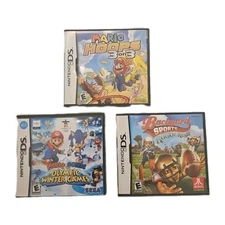 Nintendo DS Mario Hoops3on3 Mario  Olympic Winter Games Backyard Sports Lot Of 3