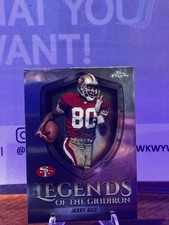2025-26 Topps Chrome Football LEGENDS OF THE GAME INSERT #LOG-21 Jerry Rice HOF