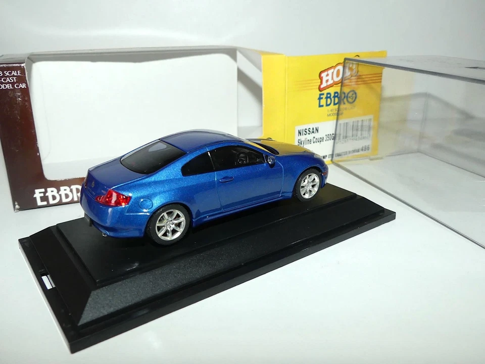 NISSAN SKYLINE COUPE 350 GT Bleu EBBRO 486 1:43 - Photo 2/2