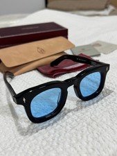 JACQUES MARIE MAGE JMM DEVAUX Noir 5 Black Blue Lens Sunglasses 43mm - NIB Ltd E