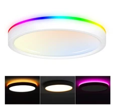 CLOUDY BAY 8 Inch LED Smart Ceiling Light,Flush Mount Ceiling Fixture,15W 270...