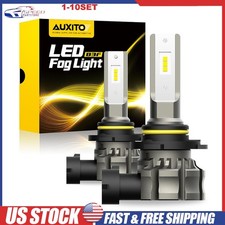 Auxito 9145 9140 H10 Led Fog Light Bulbs 100w 4000lm Mini Size 6500k White 2-20x Auxito 9145 9140 H10 Led Fog Light Bulbs 100w 4000lm Mini Size 6500k White 2-20x