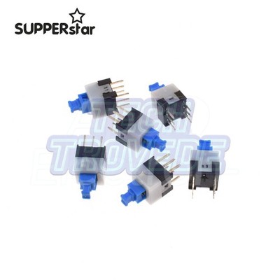 20/50PCS Latching/Without Lock 7x7mm Push Button Switch On-Off DIP 6pin ASS