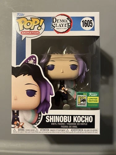 Funko Pop! Demon Slayer Shinobu Kocho #1605 SDCC 2024 Exclusive + Con sticker