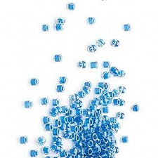 Miyuki Delica Inside Color Electric Blue 11/0 Seed Beads , 2 Grams