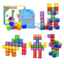 1.4 inch Large Magnetic Blocks for Kids, 30pcs Magnet Building Blocks, Presch...