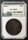 1882-S $1 Morgan Silver Dollar PCI MS-66 Mint State Toned Obverse
