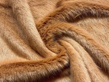 Super Luxury Faux Fur Fabric Material - SWISS CAMEL