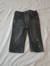 Coogi Infant Baby Size 6/9 Months Black Denim Jeans Logo   
