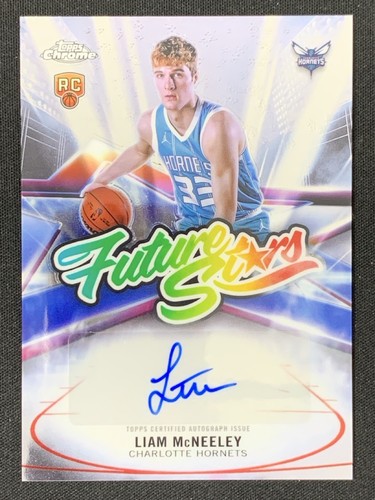 Liam McNeeley 2025-26 Topps Chrome Future Stars Auto RC #FS-LMC