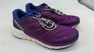 Salomon Sense Pro Max Trail Running Shoes Women's Purple Athletic Sneakers - 9
