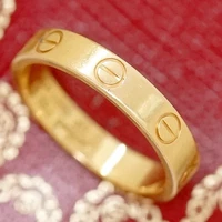 Cartier Love Ring size US6.25 EU53 18k Yellow Gold 750 Auth #0302