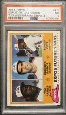 1981 Topps Expos Future Stars Tim Raines Roberto Ramos Bobby Pate #479 PSA 7 NM